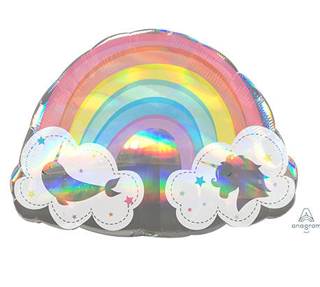 SuperShape Holographic Magical Rainbow