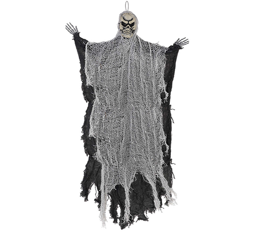 Medium Black Reaper Hanging Prop Decoration Fabric & Plastic NEW DESIGN
