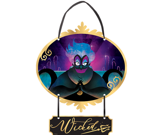 Disney Villains Mini Hanging Sign Decoration Foil Hot Stamped