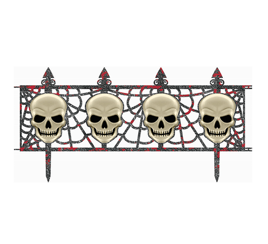 Skull Fence Decorations Multipack