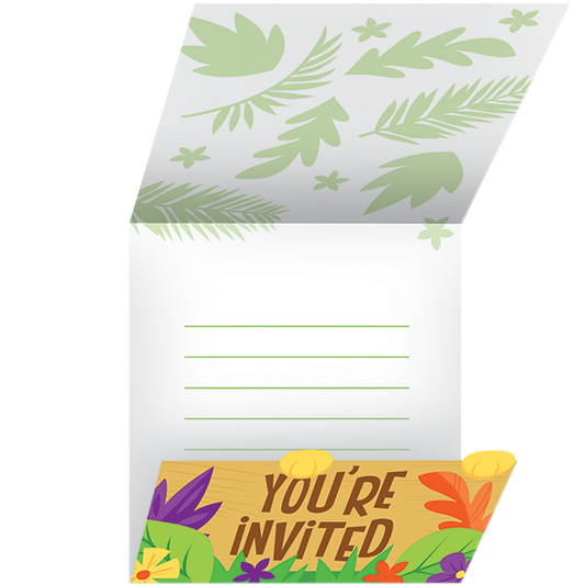 Jungle Safari Invitations Gatefold 11cm x 11cm
