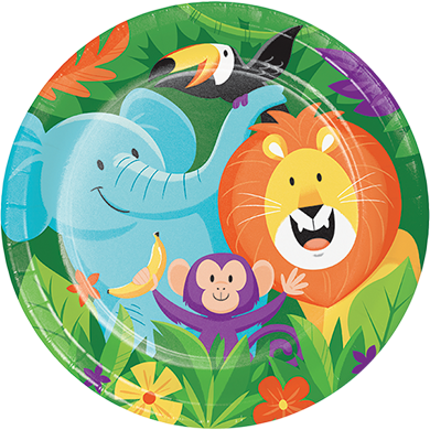 Jungle Safari Dinner Plates Paper 22cm