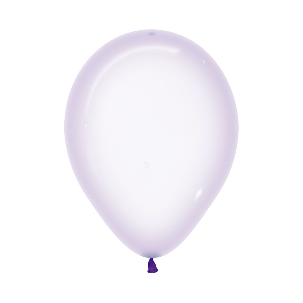 Sempertex 30cm Crystal Pastel Lilac Latex Balloons 350, 25PK