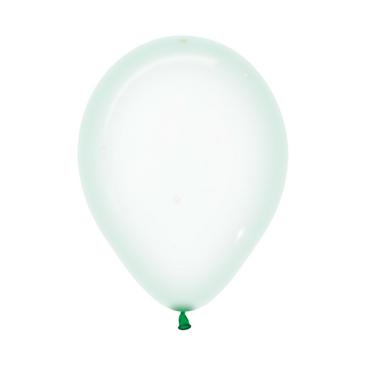 Sempertex 30cm Crystal Pastel Green Latex Balloons 331, 100PK