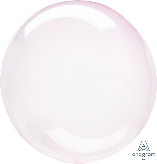 Crystal Clearz Light Pink Round Balloon