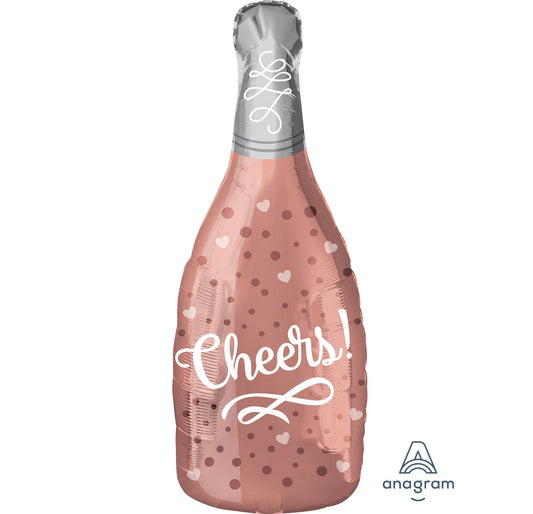 Junior Shape XL Cheers Rose Champagne Bottle