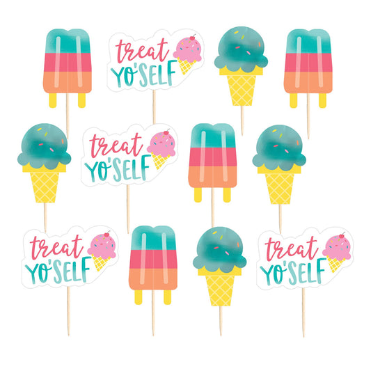 Just Chillin Ice Cream Picks Assorted Designs