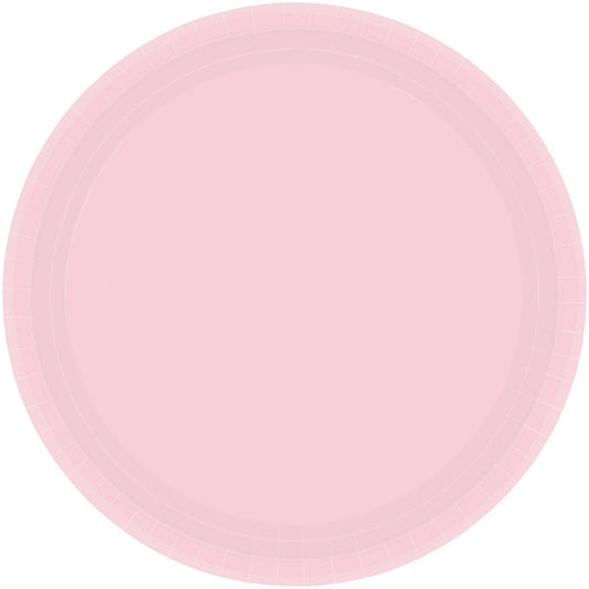 Paper Plates 23cm Round 20CT Blush Pink