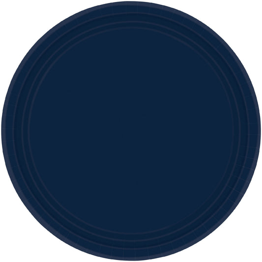 Paper Plates 17cm Round 20CT Navy