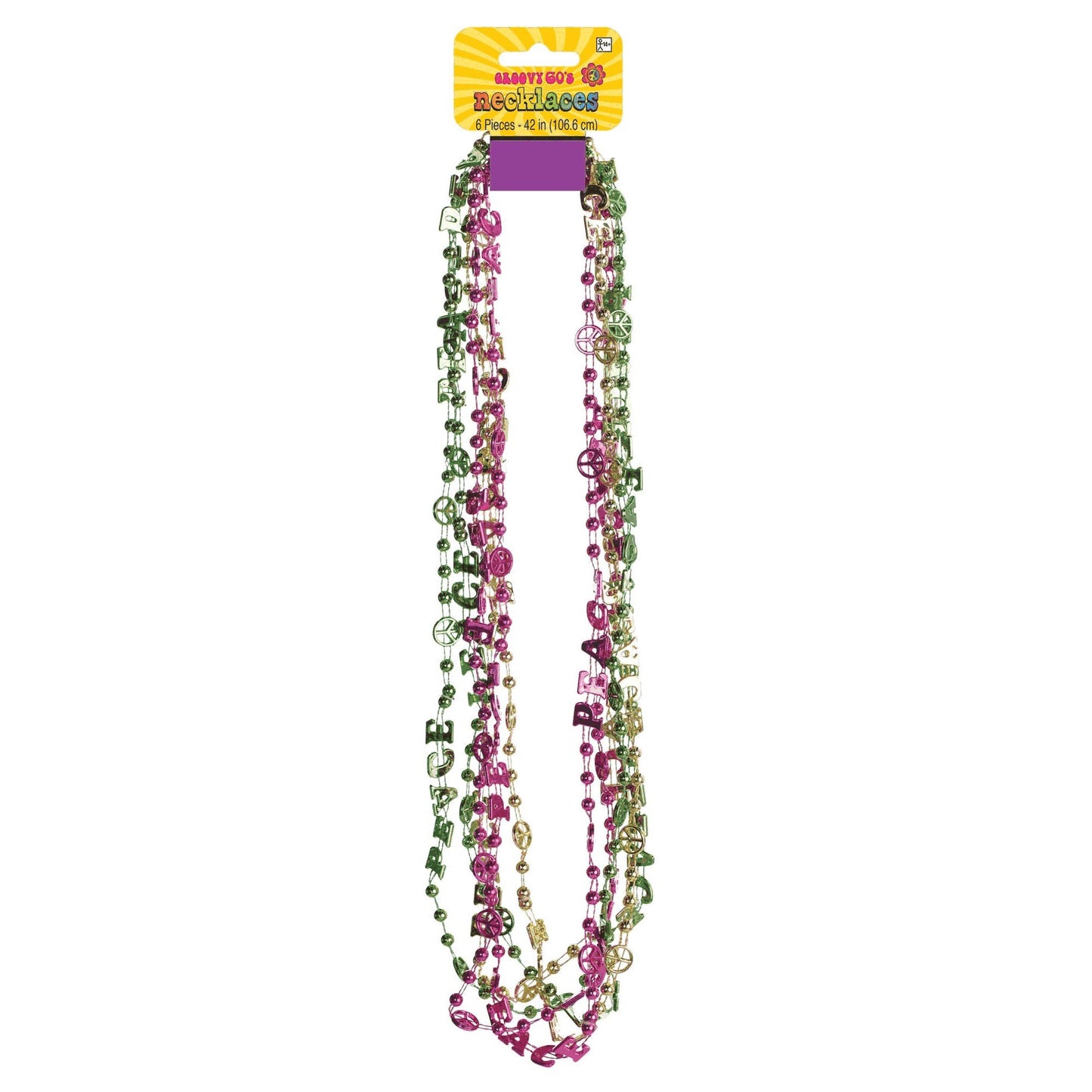 Peace Sign Beaded Necklaces