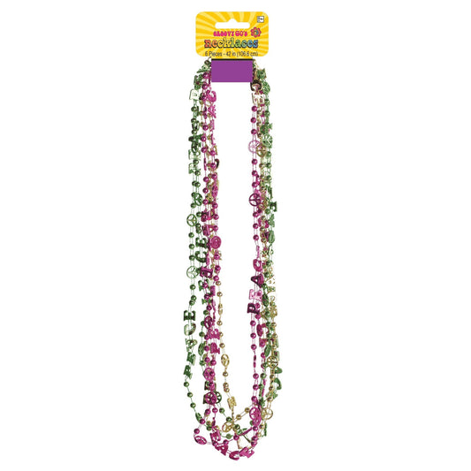 Peace Sign Beaded Necklaces