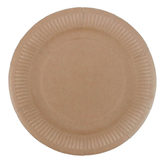 Kraft Paper Plates 23cm
