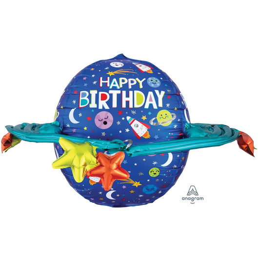 UltraShape Happy Birthday Colourful Galaxy