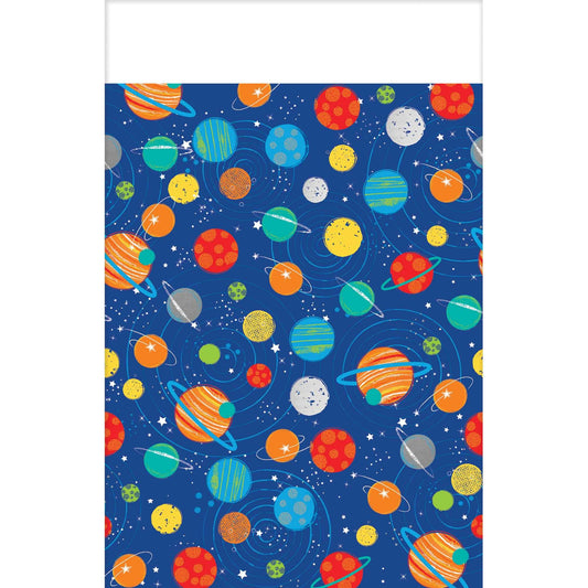 Blast Off Birthday Paper Tablecover