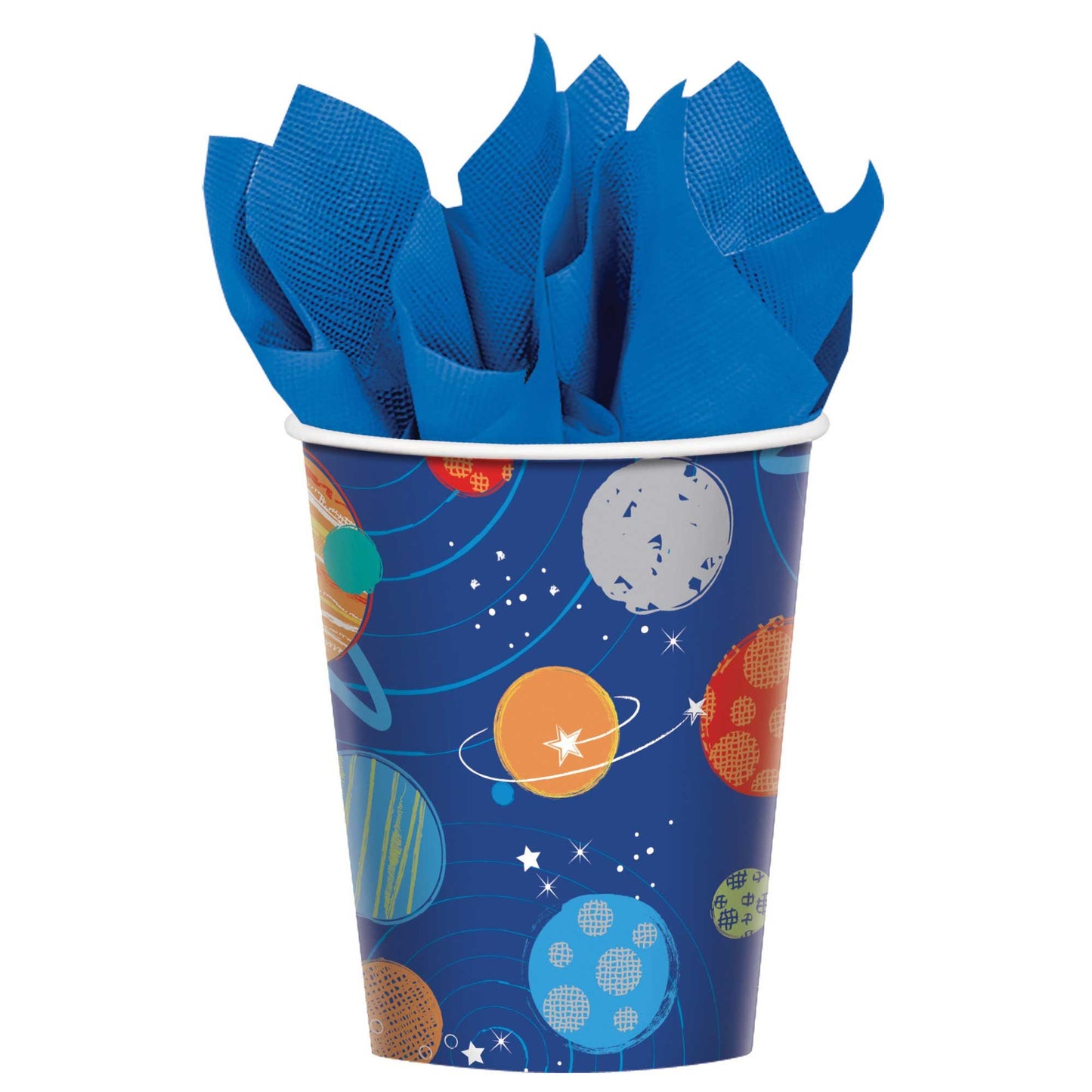 Blast Off Birthday 9oz / 266ml Paper Cups