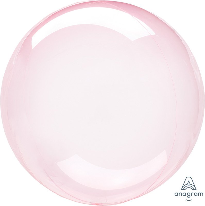 Crystal Clearz Petite Dark Pink Round Balloon