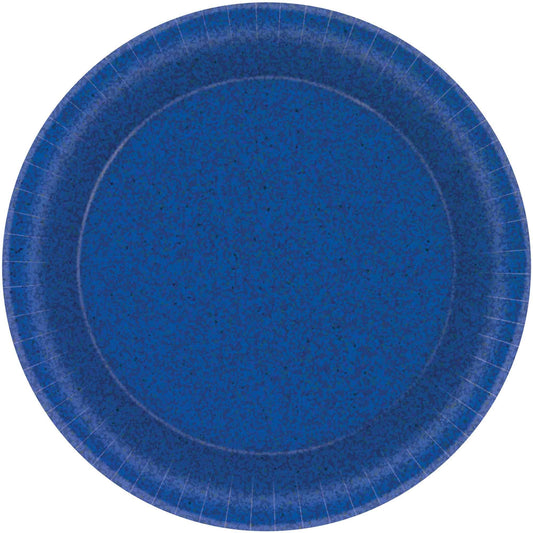 Prismatic 21cm Bright Royal Blue Round Paper Plates