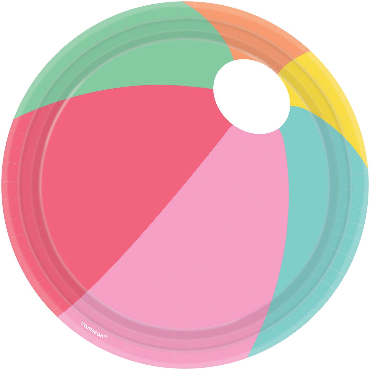 Just Chillin 23cm Round Beach Ball Paper Plates