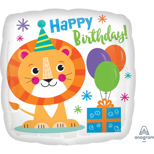 45cm Standard HX Happy Birthday Lion Birthday