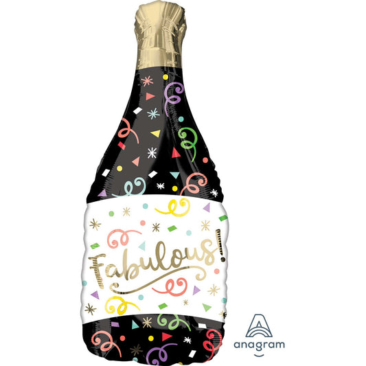 SuperShape XL Confetti Bubbly Happy Birthday