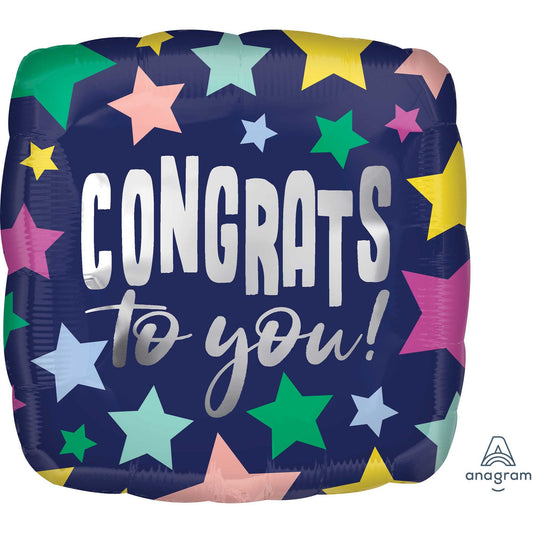 45cm Standard HX Congrats to you Stars on Navy