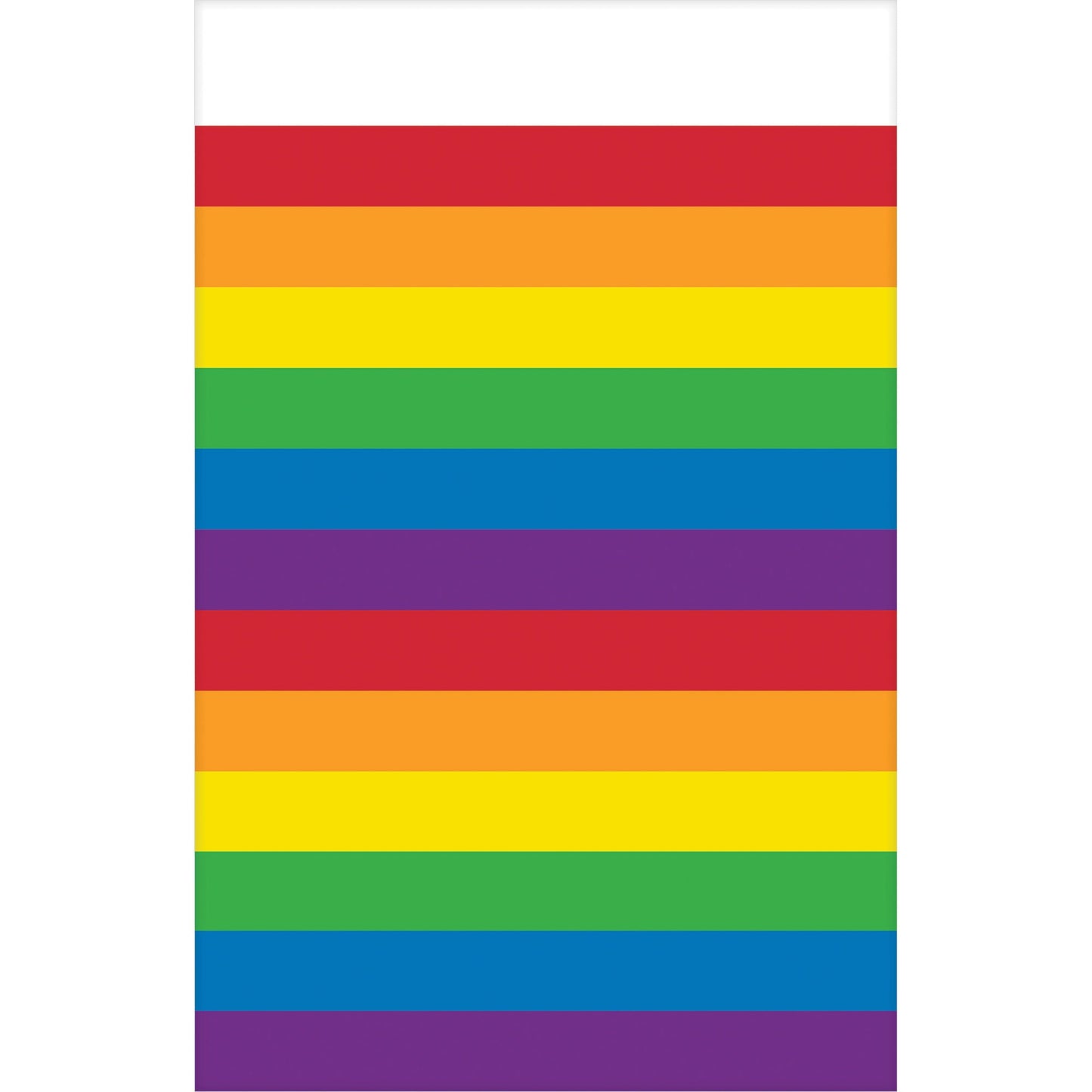 Rainbow Plastic Tablecover
