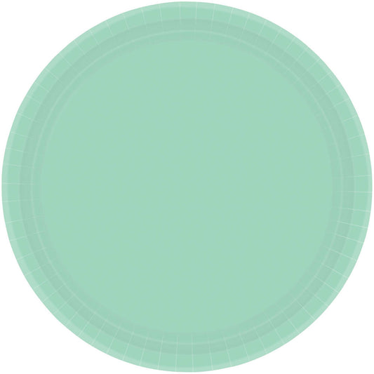 Paper Plates 26cm Round 20CT - Cool Mint