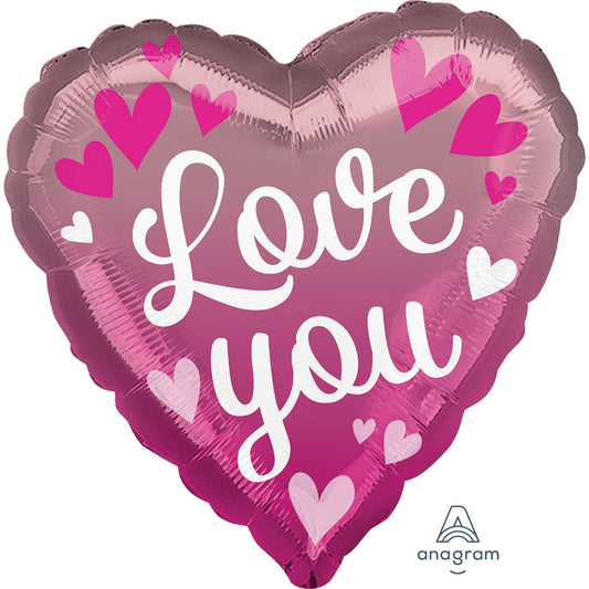 45cm Standard HX Love You Pink Ombre