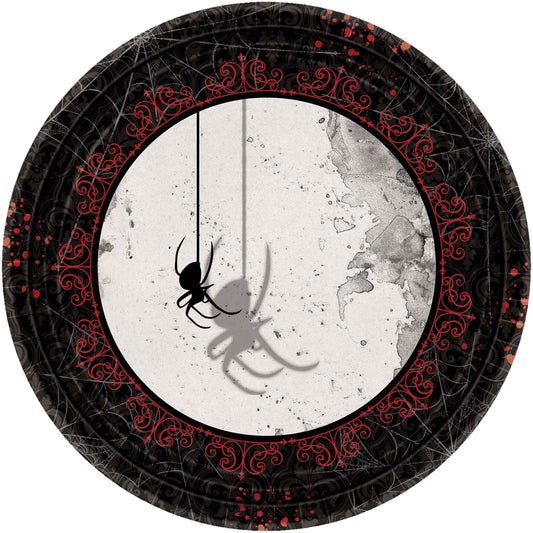 Dark Manor 23cm Round Paper Plates