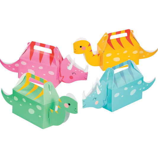 Girl Dino Party Decor Treat Boxes Cardboard 6cm x 31cm x 13cm