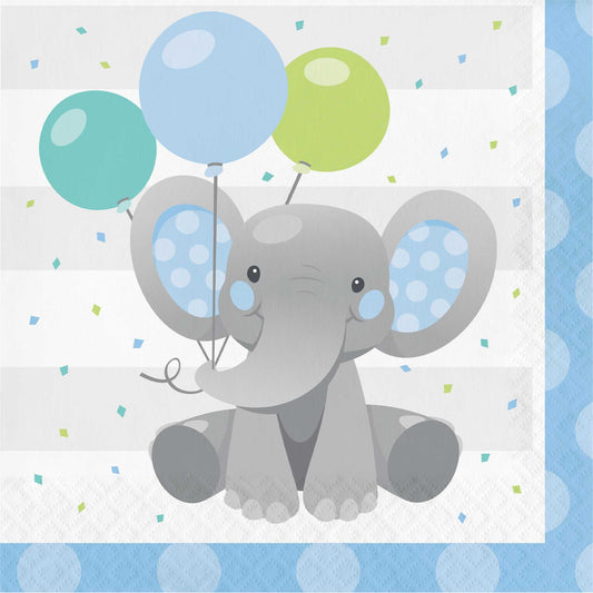 Enchanting Elephant Boy Lunch Napkins
