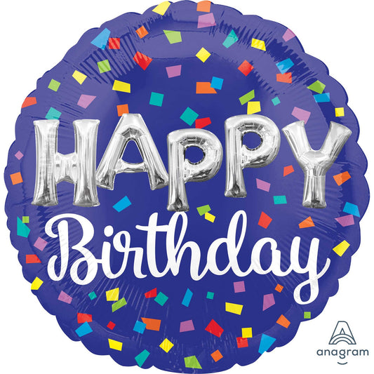 45cm Standard HX HAPPY Birthday Balloon Letters