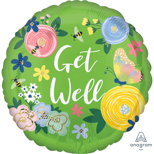 45cm Standard HX Get Well Floral Garden