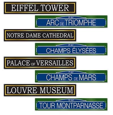 French Street Signs Cutouts