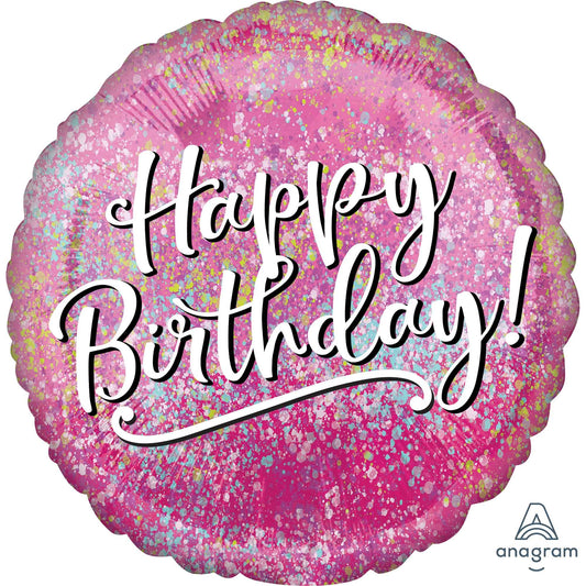 45cm Standard HX Happy Birthday Pink Fabulous