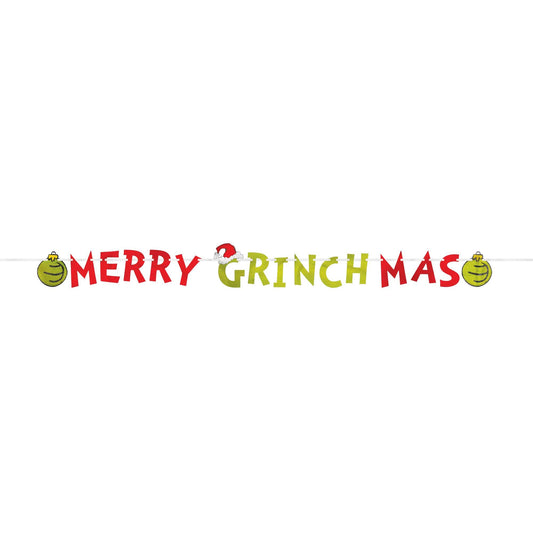 Dr. Seuss The Grinch Merry Grinchmas Foil Letter Banner
