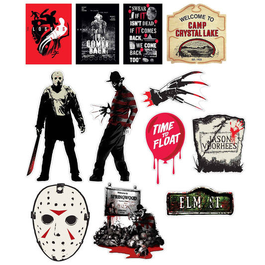 Friday the 13th & Elm Street Horror Cutouts