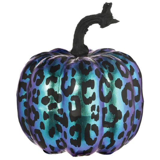 Midnight Mayhem Fabric Covered Plastic Pumpkin