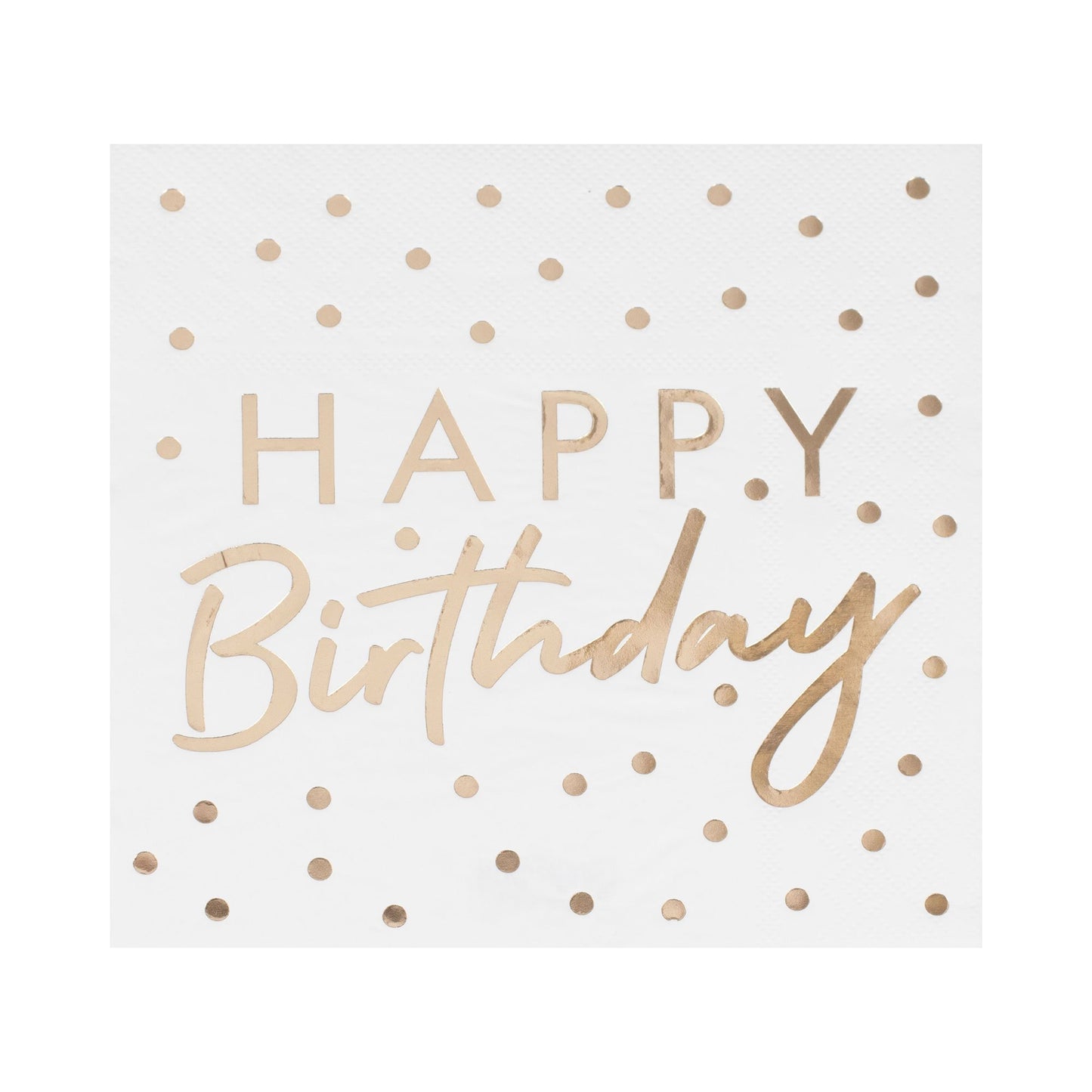 Mix It Up Gold Foiled Happy Birthday Napkins