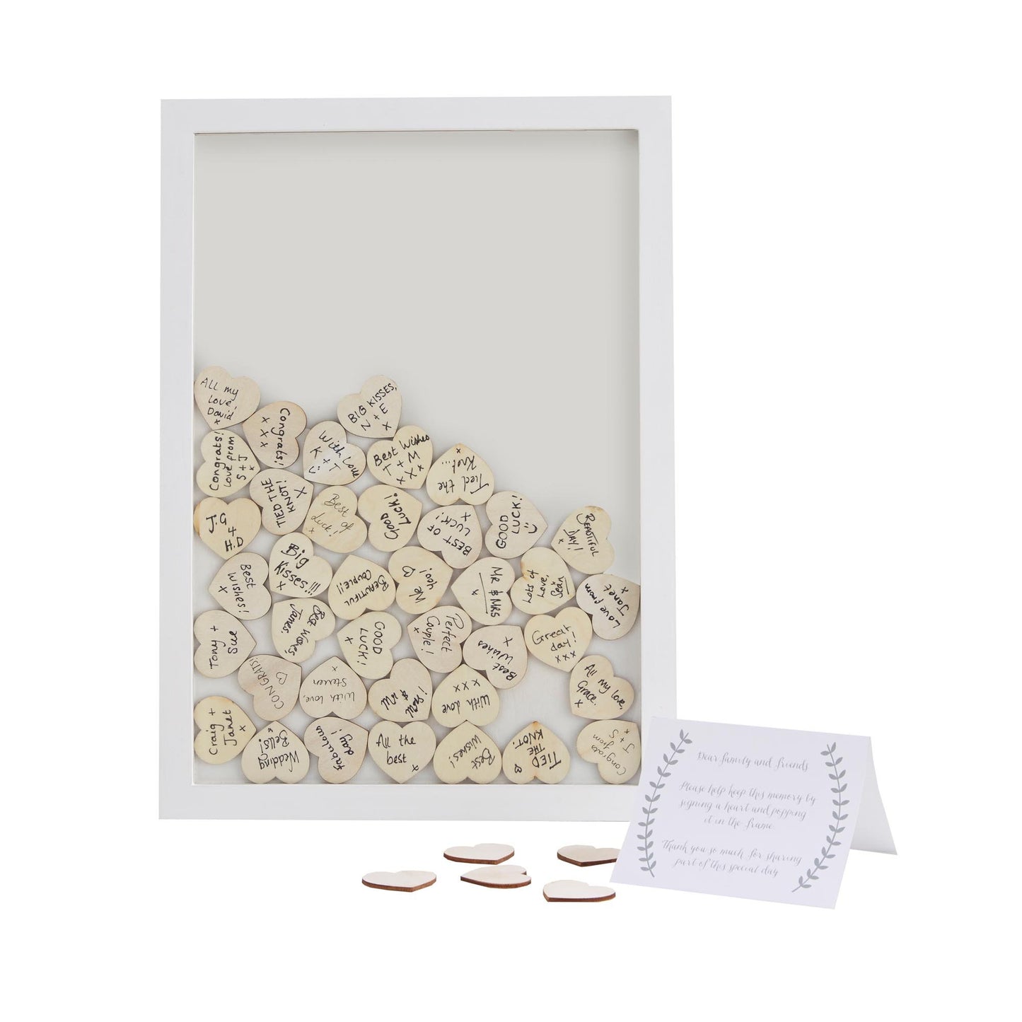 Boho Drop Top Wooden Frame Alternative Guest Book Boho