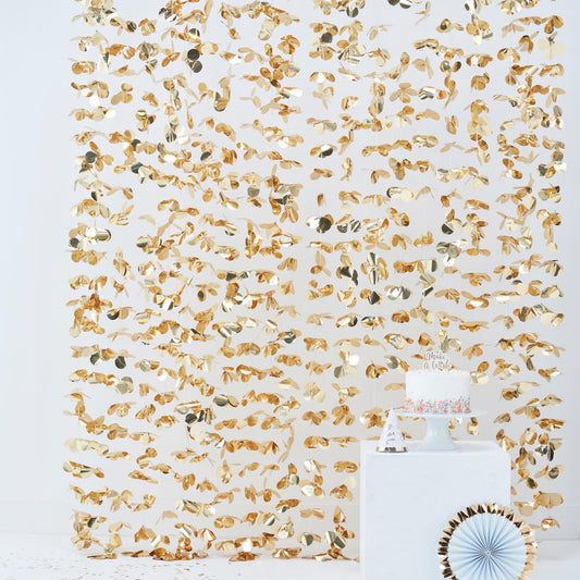 Pick & Mix Backdrop Photobooth Gold