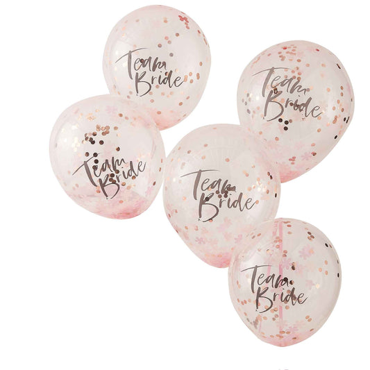 Floral Hen Party Confetti 30cm Balloons Team Bride