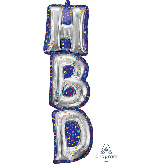SuperShape XL HBD Balloon Letters