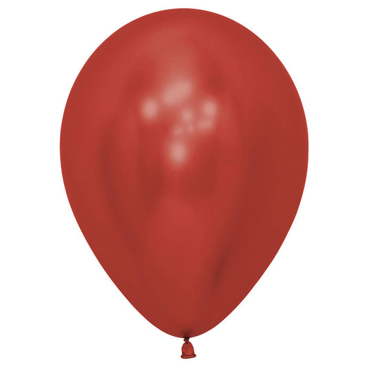 Sempertex 30cm Crystal Reflex Red Latex Balloons 915, 50PK