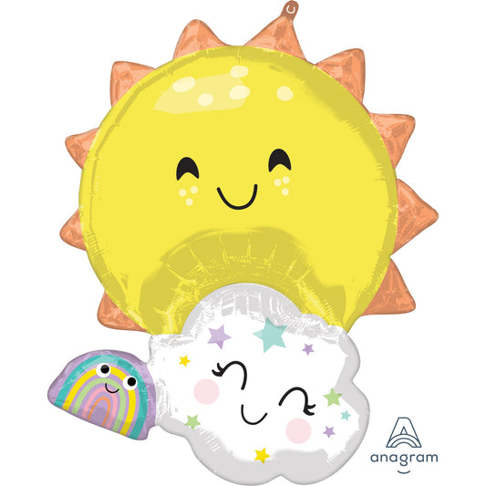 SuperShape XL Rainbow Family Sun, Cloud & Rainbow