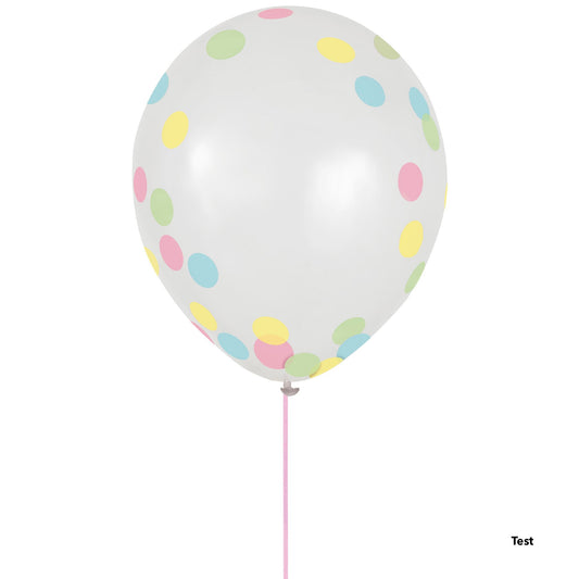 Pretty Pastels 30cm Latex Balloons & Confetti