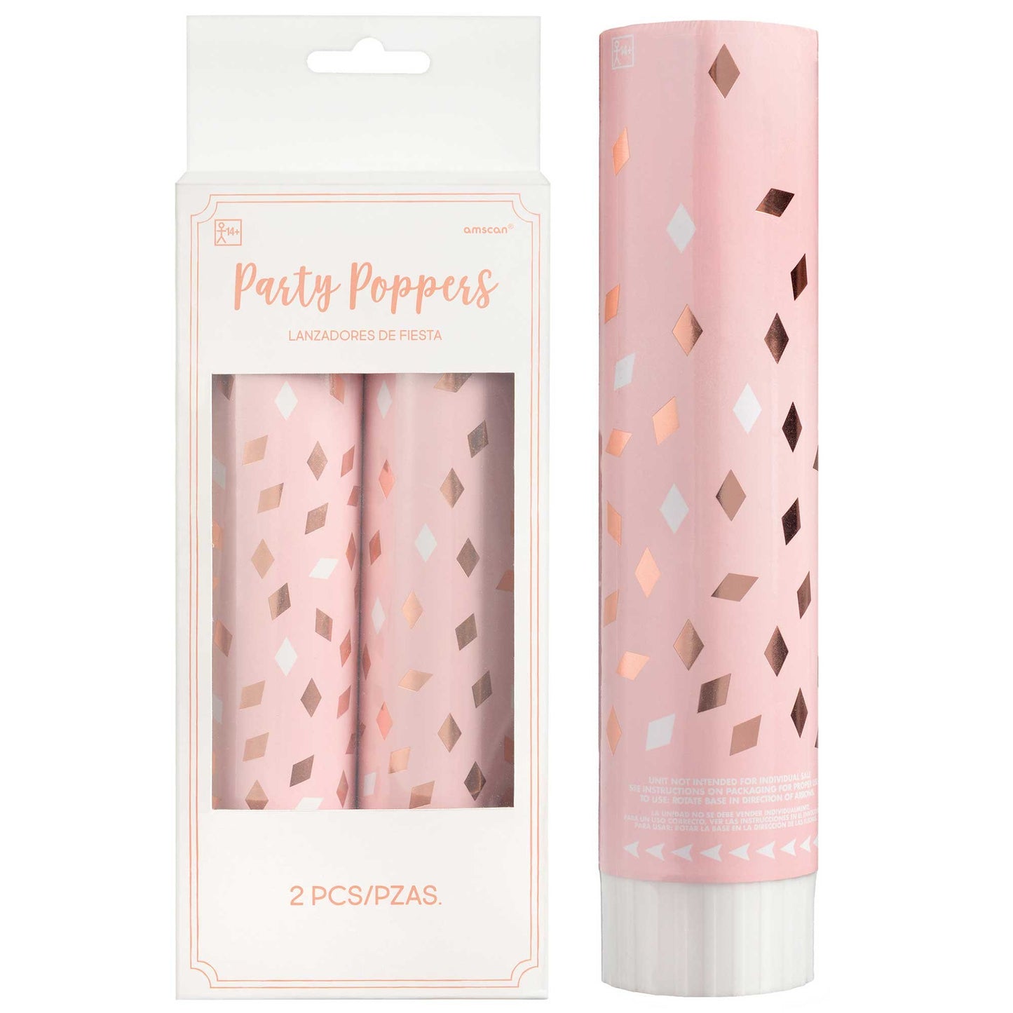 Blush Birthday Confetti Poppers