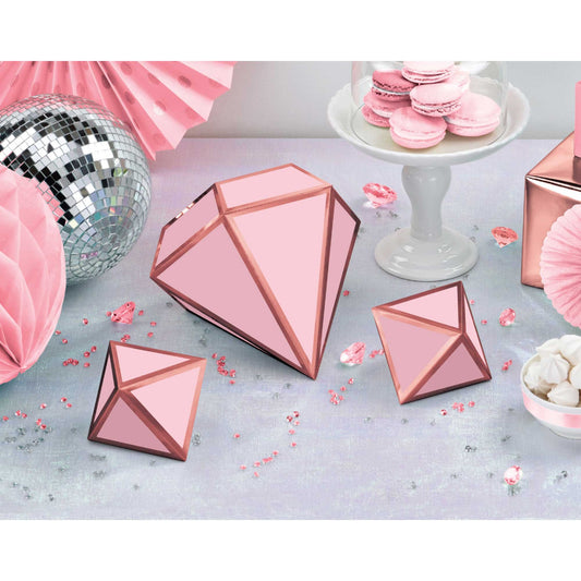 Blush Wedding 3D Table Foil Decorations