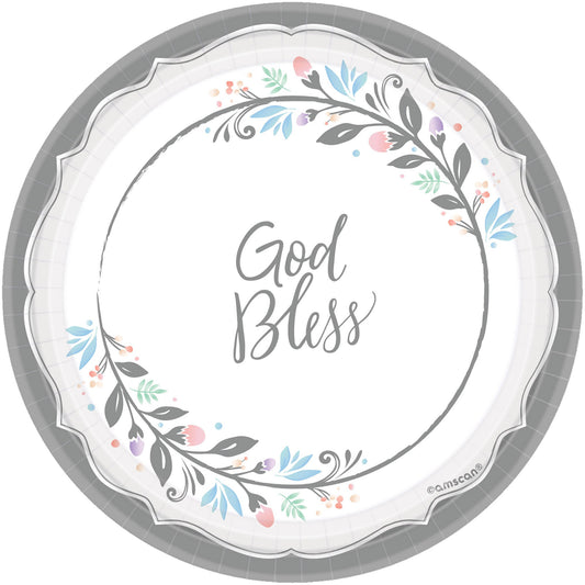Holy Day 17cm Round Paper Plates