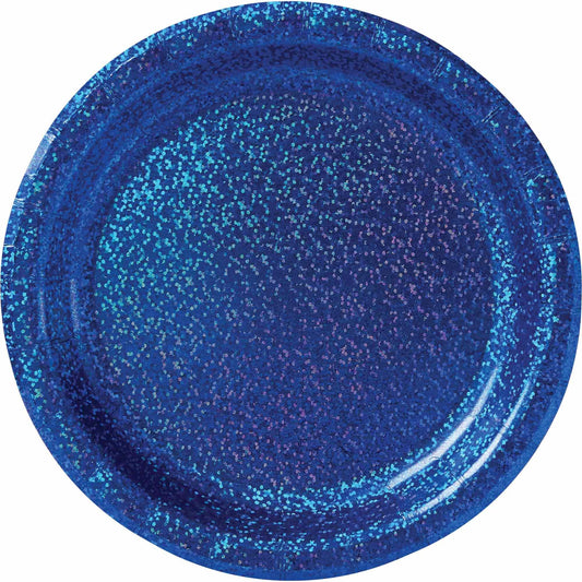 Prismatic 17cm Bright Royal Blue Round Paper Plates